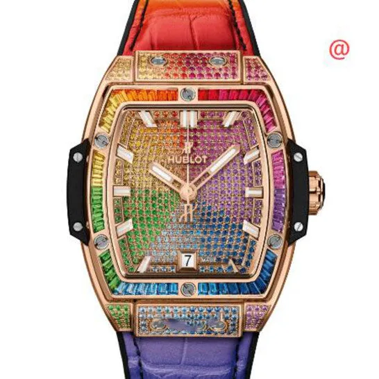 JMS always Watches Original Hublot Spirit of Big Bang King Gold Rainbow Automatic Diamond Watch 665OX9910LR0999 JMS always Watches Original Hublot Spirit of Big Bang King Gold Rainbow Automatic Diamond Watch 665OX9910LR0999