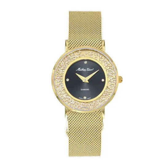 JMS always Watches Original MatheyTissot Electra Quartz Diamond Black Dial Ladies Watch D983SPYN JMS always Watches Original MatheyTissot Electra Quartz Diamond Black Dial Ladies Watch D983SPYN