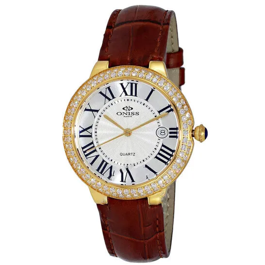 JMS always Watches Original Oniss ON3322L Quartz Crystal White Dial Ladies Watch ON3322LGWT JMS always Watches Original Oniss ON3322L Quartz Crystal White Dial Ladies Watch ON3322LGWT