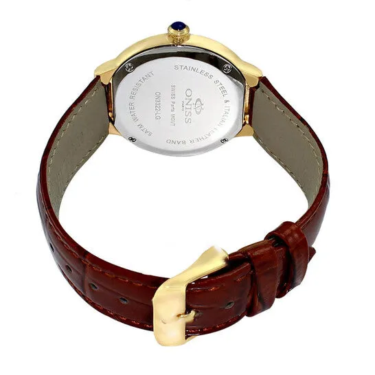 JMS always Watches Original Oniss ON3322L Quartz Crystal White Dial Ladies Watch ON3322LGWT JMS always Watches Original Oniss ON3322L Quartz Crystal White Dial Ladies Watch ON3322LGWT