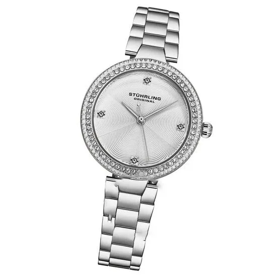 JMS always Watches Original Stuhrling Original Symphony Quartz Silver Dial Ladies Watch M18002 JMS always Watches Original Stuhrling Original Symphony Quartz Silver Dial Ladies Watch M18002