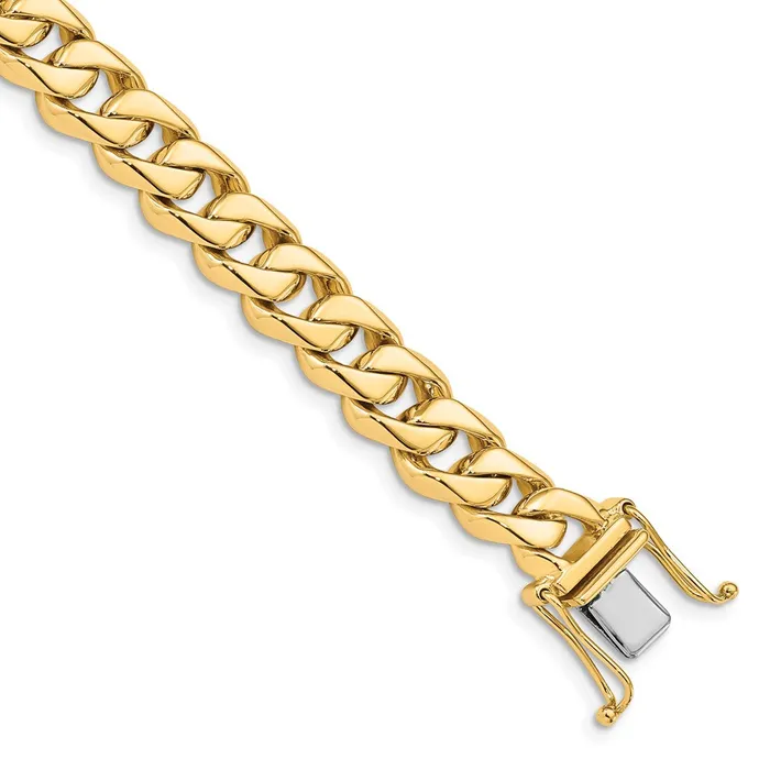 MDS Necklaces Solid 14K Yellow Gold 20 inch 85mm Hand Polished Fancy Traditional Link with Box Catch Clasp Chain Necklace MDS Necklaces Solid 14K Yellow Gold 20 inch 85mm Hand Polished Fancy Traditional Link with Box Catch Clasp Chain Necklace