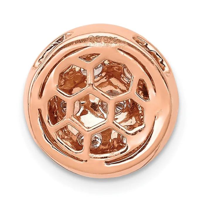 Necklaces Goldia 14k Rose Gold 12ct Real Diamond Honeycomb Chain Slide