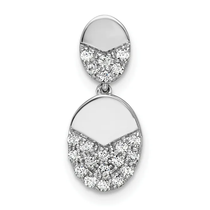 Necklaces Goldia 14k White Gold 15 Ct Lab Grown Diamond VSSI G Dangle Chain Slide Pendant