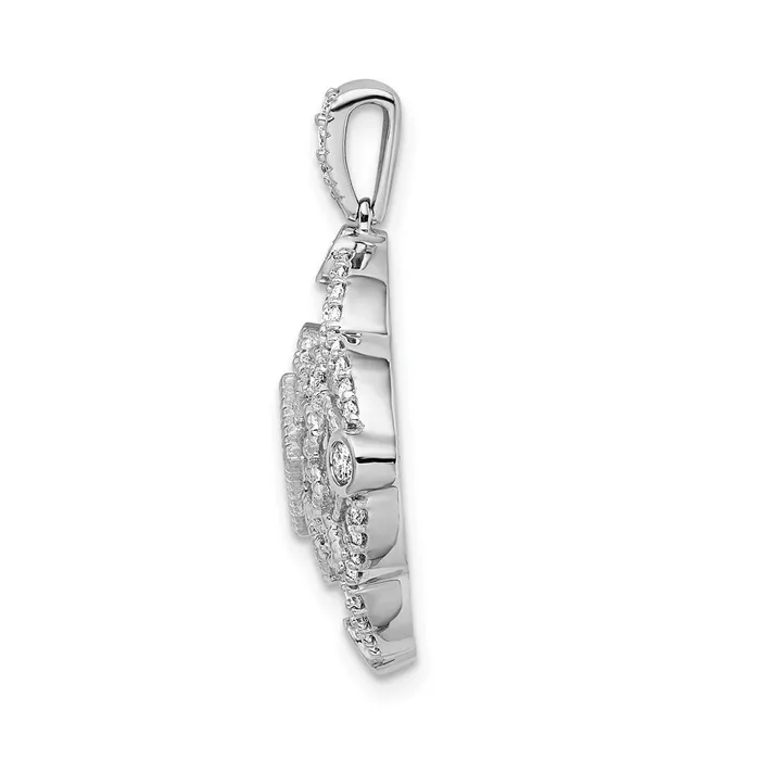 Necklaces Goldia Solid 14k White Gold Simulated CZ and 39 Citrine Fancy Pendant Necklaces Goldia Solid 14k White Gold Simulated CZ and 39 Citrine Fancy Pendant
