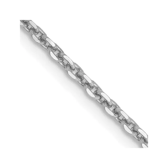 Necklaces MDS 14K White Gold 26 inch 165mm Diamondcut Cable with Lobster Clasp Chain Necklace Necklaces MDS 14K White Gold 26 inch 165mm Diamondcut Cable with Lobster Clasp Chain Necklace