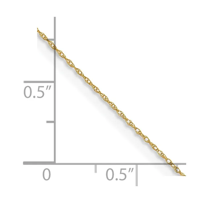 Necklaces QGold 14K Yellow Gold 4 mm Carded Cable Rope Children Necklace Chain nan Necklaces QGold 14K Yellow Gold 4 mm Carded Cable Rope Children Necklace Chain nan