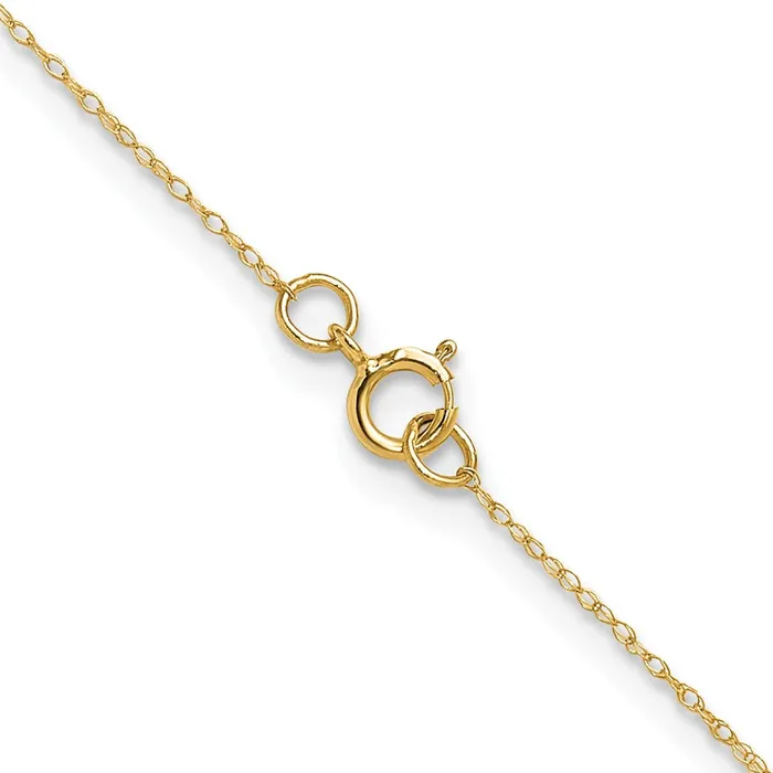 Necklaces QGold 14K Yellow Gold 4 mm Carded Cable Rope Children Necklace Chain nan Necklaces QGold 14K Yellow Gold 4 mm Carded Cable Rope Children Necklace Chain nan