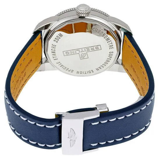 Original Breitling Superocean Heritage Automatic Silver Dial Blue Leather Mens Watch A1732116G717BLLD JMS always Watches Original Breitling Superocean Heritage Automatic Silver Dial Blue Leather Mens Watch A1732116G717BLLD JMS always Watches