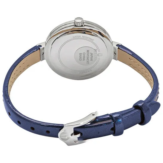 Original Bulova Rhapsody Quartz Blue Dial Blue Leather Ladies Watch 96P212 JMS always Watches Original Bulova Rhapsody Quartz Blue Dial Blue Leather Ladies Watch 96P212 JMS always Watches