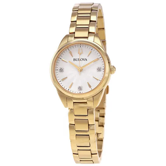 Original Bulova Sutton Quartz Diamond Silver Dial Ladies Watch 97P150 JMS always Watches Original Bulova Sutton Quartz Diamond Silver Dial Ladies Watch 97P150 JMS always Watches