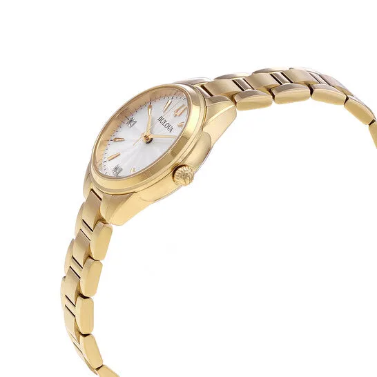 Original Bulova Sutton Quartz Diamond Silver Dial Ladies Watch 97P150 JMS always Watches Original Bulova Sutton Quartz Diamond Silver Dial Ladies Watch 97P150 JMS always Watches