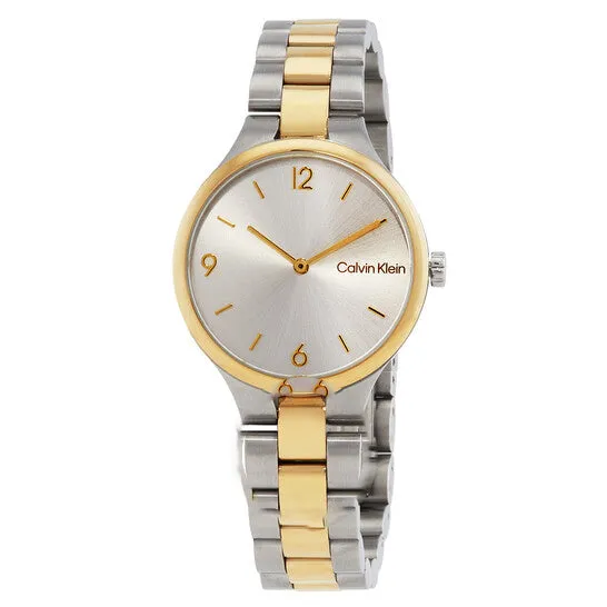 Original Calvin Klein Linked Quartz Silver Dial TwoTone Ladies Watch 25200132 JMS always Rings Original Calvin Klein Linked Quartz Silver Dial TwoTone Ladies Watch 25200132 JMS always Rings