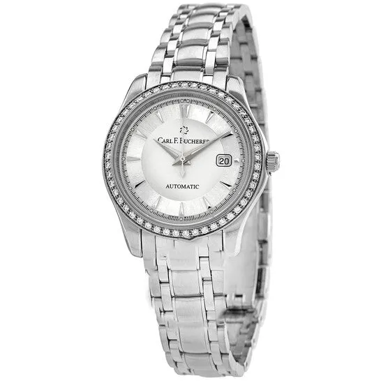 Original Carl F Bucherer Manero Autodate Automatic Diamond Silver Dial Watch 0010911081331 JMS always Watches Original Carl F Bucherer Manero Autodate Automatic Diamond Silver Dial Watch 0010911081331 JMS always Watches