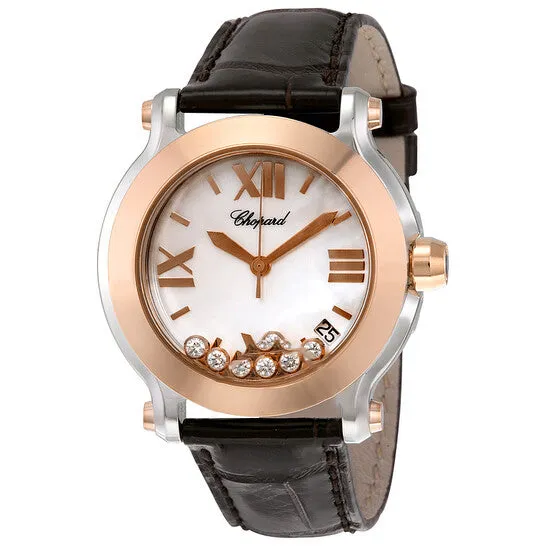 Original Chopard Happy Sport II MOP Flaoting Diamonds Dial Brown Leather Ladies Watch 2784929004 JMS always Watches Original Chopard Happy Sport II MOP Flaoting Diamonds Dial Brown Leather Ladies Watch 2784929004 JMS always Watches