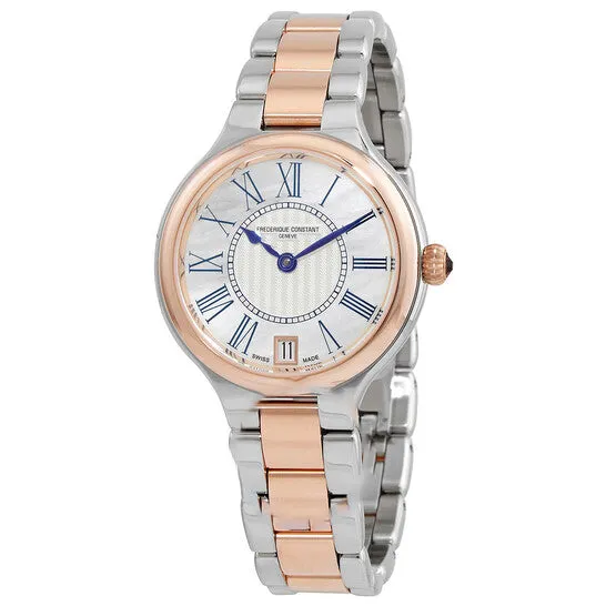 Original Frederique Constant Classic Silver Dial Twotoned Ladies Watch FC306MPWN3ER2B JMS always Watches Original Frederique Constant Classic Silver Dial Twotoned Ladies Watch FC306MPWN3ER2B JMS always Watches