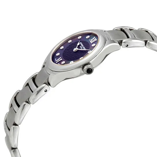 Original Frederique Constant Classics Delight Blue Diamond Dial Ladies Watch FC200BHD1ER6B JMS always Watches