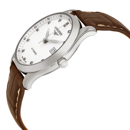 Original Longines Master Austomatic Silver Dial Brown Leather Mens Watch L25184773 JMS always Watches Original Longines Master Austomatic Silver Dial Brown Leather Mens Watch L25184773 JMS always Watches