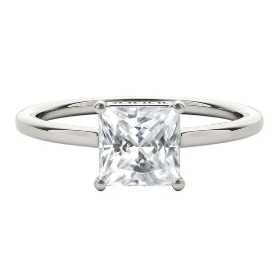 Original Maulijewels 135 Carat Natural Diamond Princess Cut Moissanite Engagement Rings For Womens In 14K White Gold JMS always Rings Original Maulijewels 135 Carat Natural Diamond Princess Cut Moissanite Engagement Rings For Womens In 14K White Gold JMS always Rings
