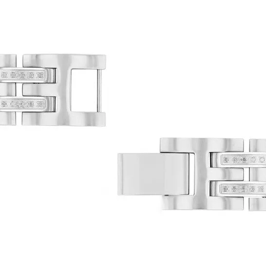 Original Robert Alton 34CTW Diamond Stainless Steel Mens Panther Link Bracelet JMS always Bracelets Original Robert Alton 34CTW Diamond Stainless Steel Mens Panther Link Bracelet JMS always Bracelets