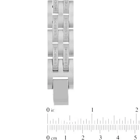 Original Robert Alton 34CTW Diamond Stainless Steel Mens Panther Link Bracelet JMS always Bracelets Original Robert Alton 34CTW Diamond Stainless Steel Mens Panther Link Bracelet JMS always Bracelets