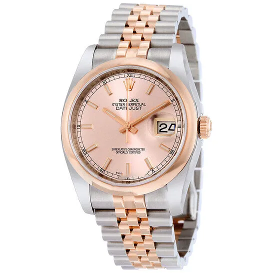 Original Rolex Datejust 36 Datejust Pink Dial Steel and 18K Everose Gold Jubilee Watch 116201PKSJ JMS always PreStyled Sets