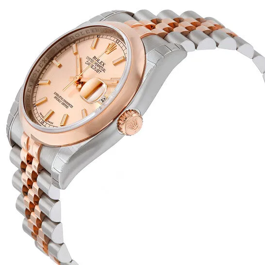 Original Rolex Datejust 36 Datejust Pink Dial Steel and 18K Everose Gold Jubilee Watch 116201PKSJ JMS always PreStyled Sets Original Rolex Datejust 36 Datejust Pink Dial Steel and 18K Everose Gold Jubilee Watch 116201PKSJ JMS always PreStyled Sets