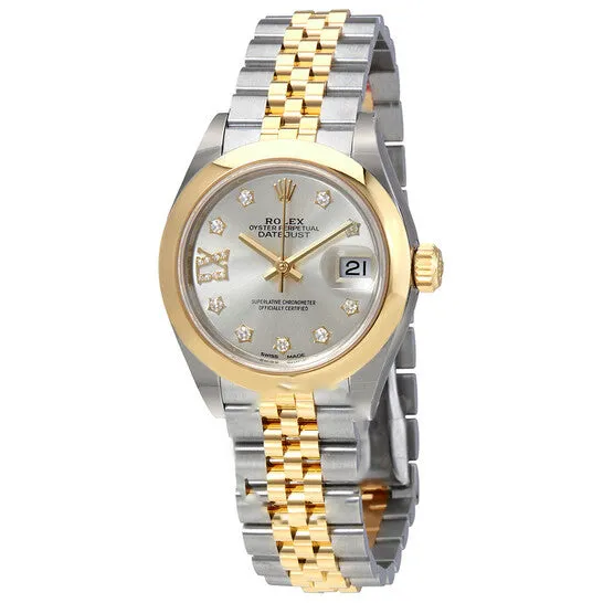 Original Rolex Lady Datejust Silver Dial Roman Numeral Diamond Ladies Watch 279163SDRJ JMS always Watches Original Rolex Lady Datejust Silver Dial Roman Numeral Diamond Ladies Watch 279163SDRJ JMS always Watches