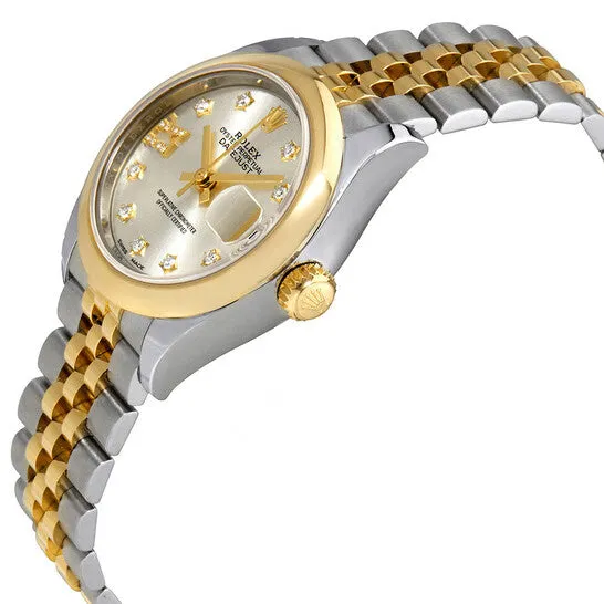 Original Rolex Lady Datejust Silver Dial Roman Numeral Diamond Ladies Watch 279163SDRJ JMS always Watches Original Rolex Lady Datejust Silver Dial Roman Numeral Diamond Ladies Watch 279163SDRJ JMS always Watches