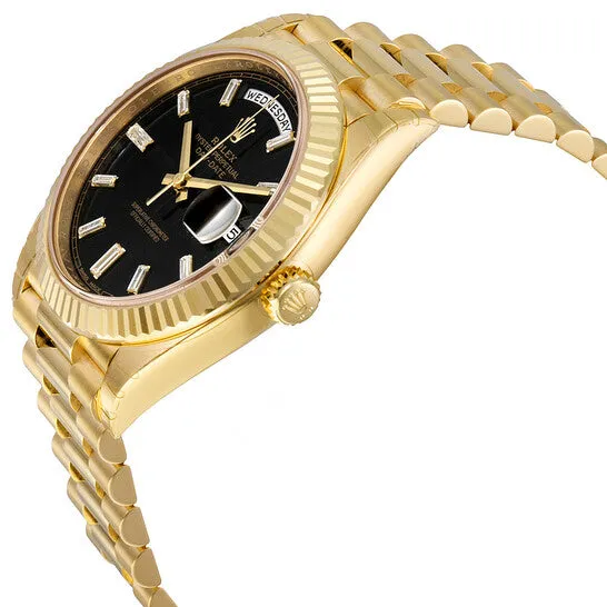 Original Rolex Oyster Perpetual 18K Yellow Gold Diamond Mens Automatic President Watch 228238BKDP JMS always PreStyled Sets Original Rolex Oyster Perpetual 18K Yellow Gold Diamond Mens Automatic President Watch 228238BKDP JMS always PreStyled Sets