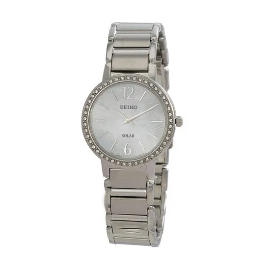 Original Seiko Solar Mother of Pearl Dial Ladies Watch SUP467 JMS always Watches