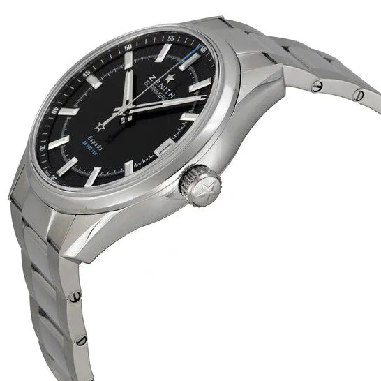 Original Zenith El Primero Espada Black Dial Stainless Steel Mens Watch 032170465021M2170 JMS always Bracelets