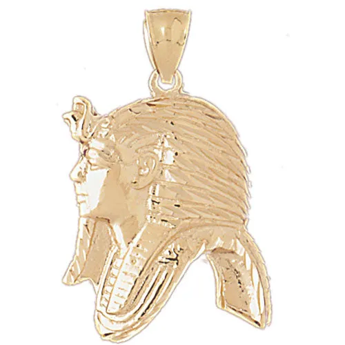 PreStyled Sets 14K Gold Egyptian Nemes Headdress Pendant Goldia