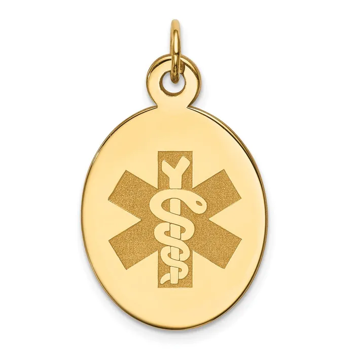PreStyled Sets Goldia 14k Yellow Gold Nonenameled Medical Jewelry Pendant