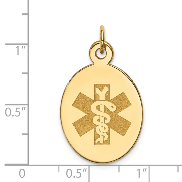 PreStyled Sets Goldia 14k Yellow Gold Nonenameled Medical Jewelry Pendant