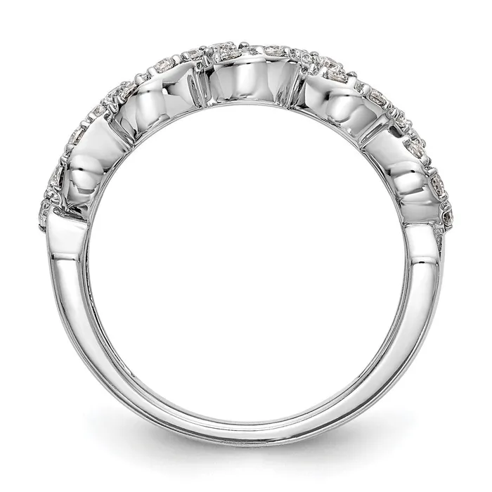 Rings 051ct CZ Solid Real 14K White Gold Wedding Band Ring Goldia
