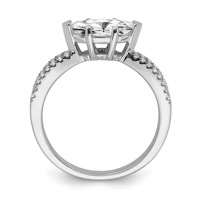 Rings 100ct CZ Solid Real 14k White East West 1ct Marquise Eng Dia Ring Goldia