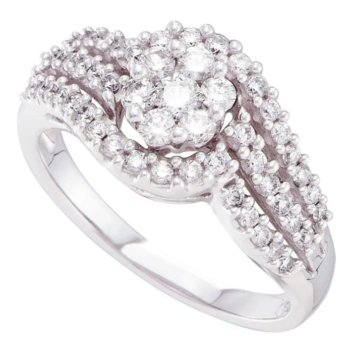 Rings gndatlanta 34CTW Diamond FLOWER RING