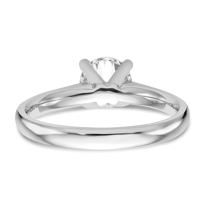 Rings Goldia 050ct CZ Solid Real 14k White Gold Solitaire Engagement Ring