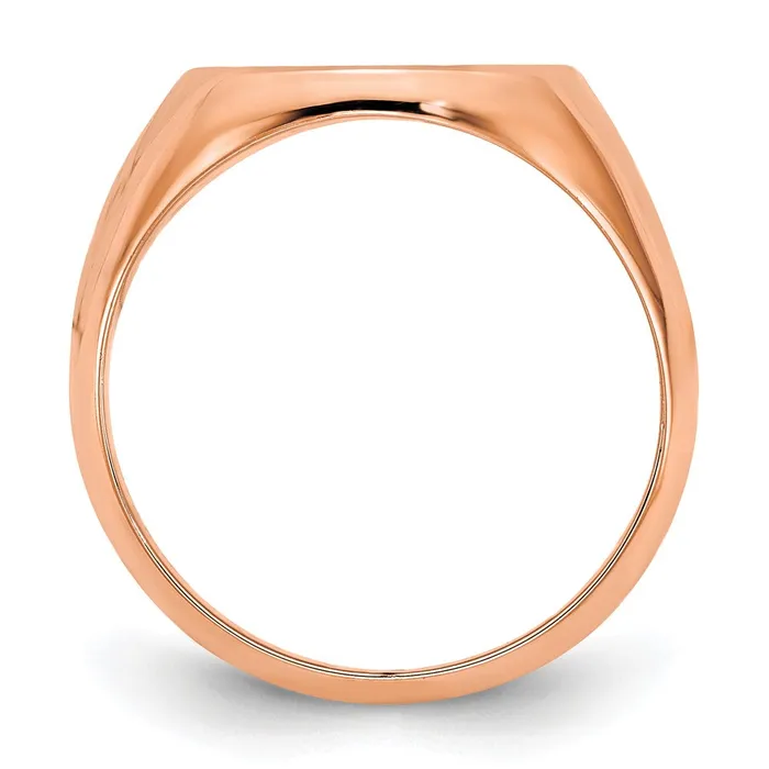 Rings Goldia 14K Rose Gold Polished Monogram Signet Ring