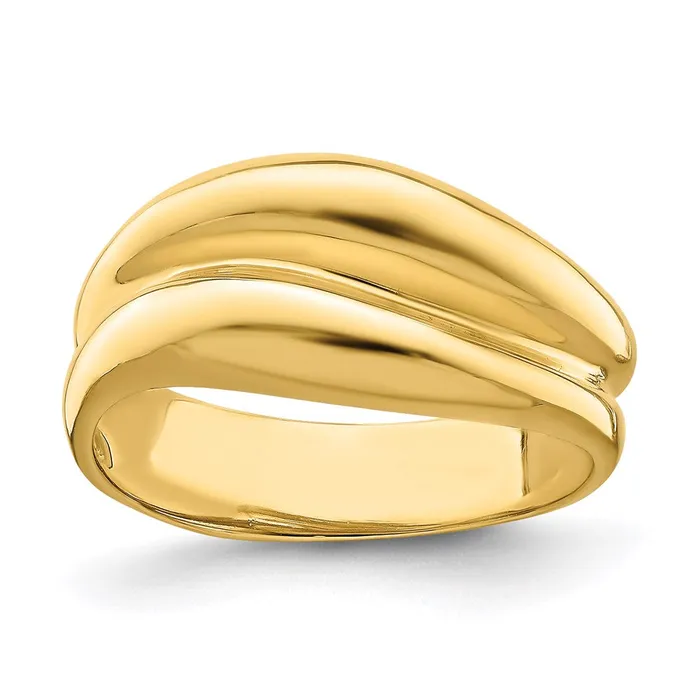 Rings Goldia 14K Yellow Gold Polished Banded Dome Ring