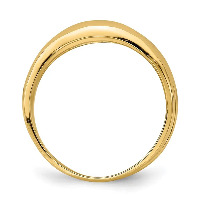 Rings Goldia 14K Yellow Gold Polished Banded Dome Ring