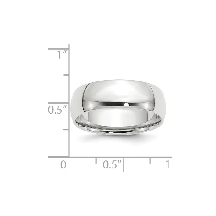 Rings Goldia Solid 10K White Gold 7mm Light Weight Comfort Fit MensWomens Wedding Band Ring Size 115 Rings Goldia Solid 10K White Gold 7mm Light Weight Comfort Fit MensWomens Wedding Band Ring Size 115