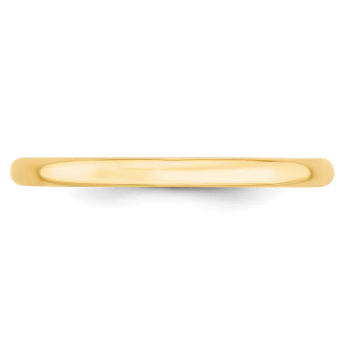 Rings Goldia Solid 14K Yellow Gold 2mm Light Weight Comfort Fit MensWomens Wedding Band Ring Size 10
