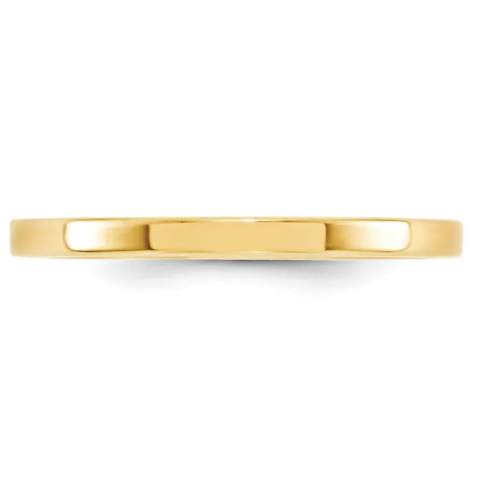 Rings Goldia Solid 14K Yellow Gold 2mm Standard Flat Comfort Fit MensWomens Wedding Band Ring Size 135 Rings Goldia Solid 14K Yellow Gold 2mm Standard Flat Comfort Fit MensWomens Wedding Band Ring Size 135