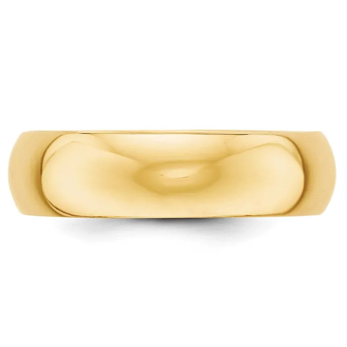 Rings Goldia Solid 14K Yellow Gold 6mm Half Round MensWomens Wedding Band Ring Size 135 Rings Goldia Solid 14K Yellow Gold 6mm Half Round MensWomens Wedding Band Ring Size 135