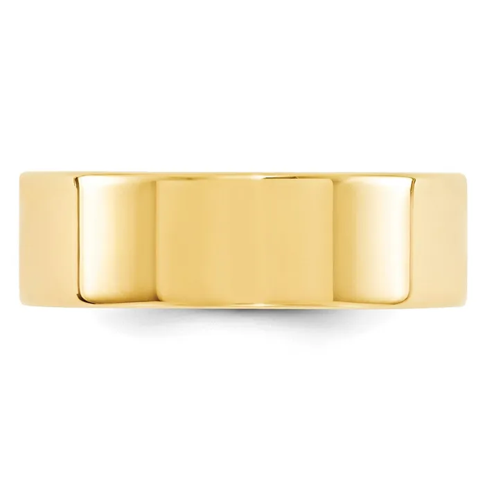 Rings Goldia Solid 18K Yellow Gold 7mm Standard Flat Comfort Fit MensWomens Wedding Band Ring Size 11 Rings Goldia Solid 18K Yellow Gold 7mm Standard Flat Comfort Fit MensWomens Wedding Band Ring Size 11
