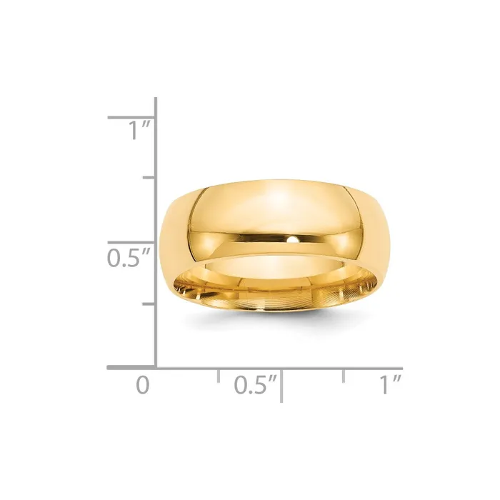 Rings Goldia Solid 18K Yellow Gold 8mm Comfort Fit MensWomens Wedding Band Ring Size 8 Rings Goldia Solid 18K Yellow Gold 8mm Comfort Fit MensWomens Wedding Band Ring Size 8
