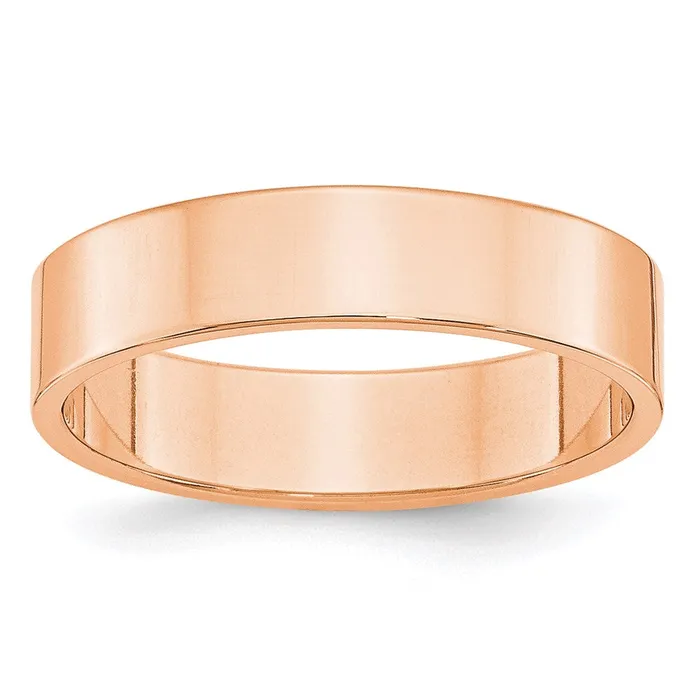Rings Goldia Solid 18K Yellow Gold Rose Gold 5mm Light Weight Flat MensWomens Wedding Band Ring Size 8 Rings Goldia Solid 18K Yellow Gold Rose Gold 5mm Light Weight Flat MensWomens Wedding Band Ring Size 8