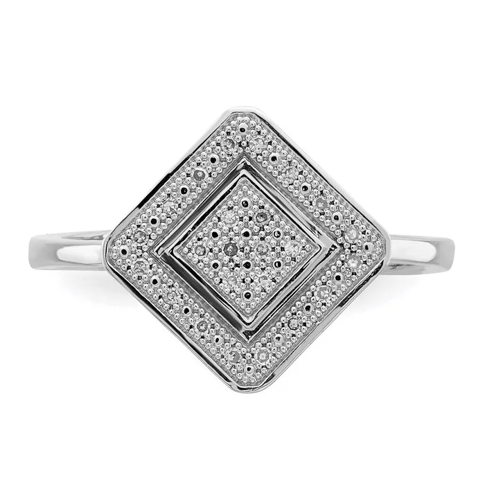 Rings Goldia Sterling Silver Rhodium Plated Diamond Fashion Ring